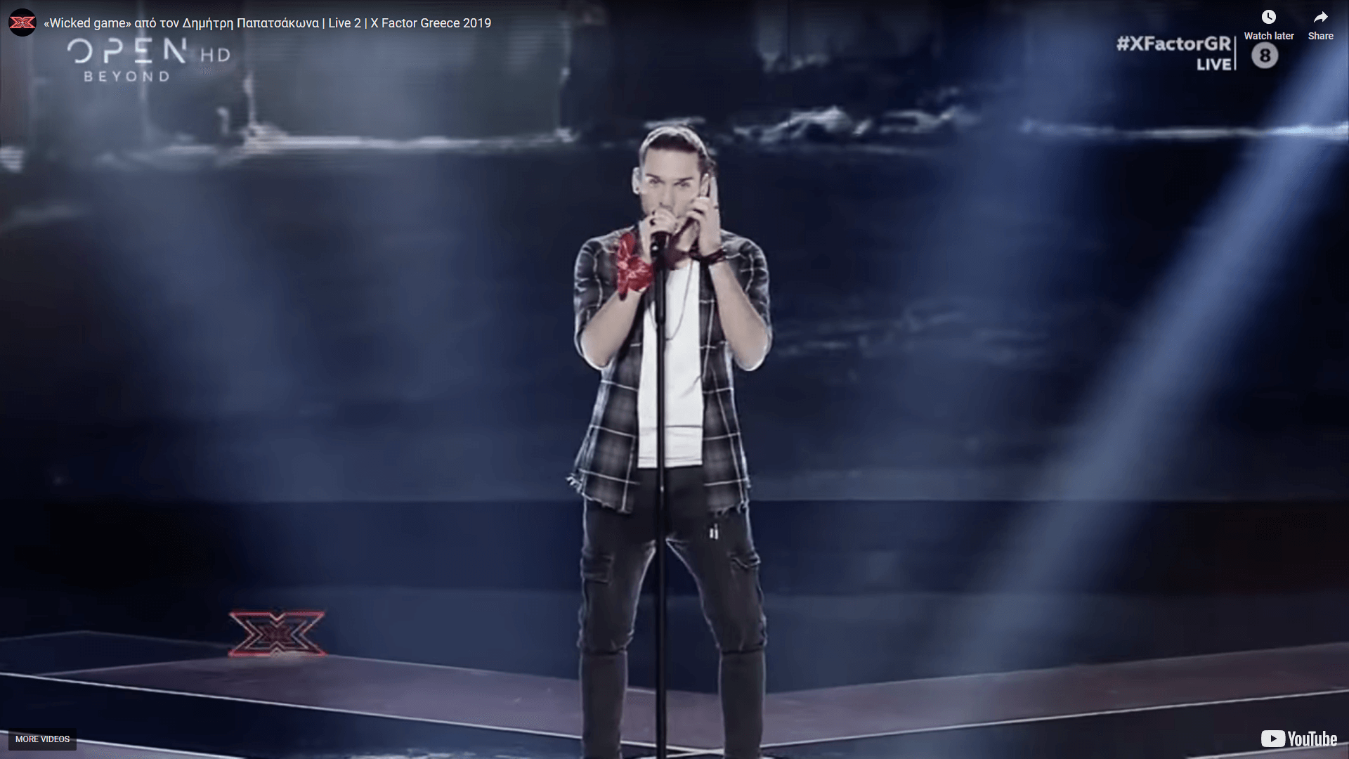 «Wicked game» από τον Δημήτρη Παπατσάκωνα | Live 2 | X Factor Greece 2019