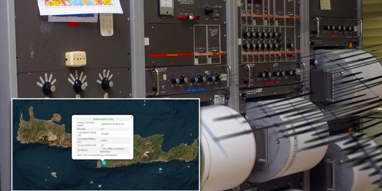 Σεισμός 5,1 Ρίχτερ κοντά στο Ηράκλειο Κρήτης