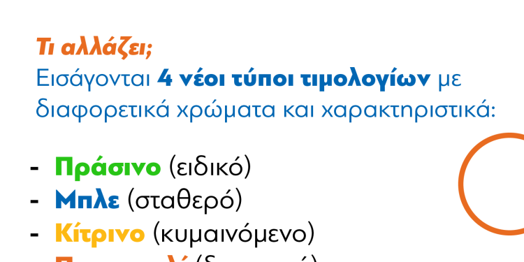 Νέα τιμολόγια ρεύματος: Οι τύποι ανά χρώμα, οι αλλαγές και όσα πρέπει να προσέξουν οι καταναλωτές