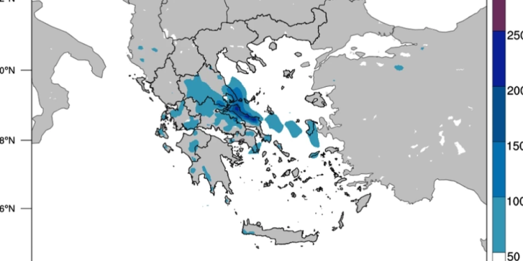 Κακοκαιρία «Alexandros»: 112 για επικίνδυνα φαινόμενα σε Θεσσαλία, Φθιώτιδα, Εύβοια, Σποράδες