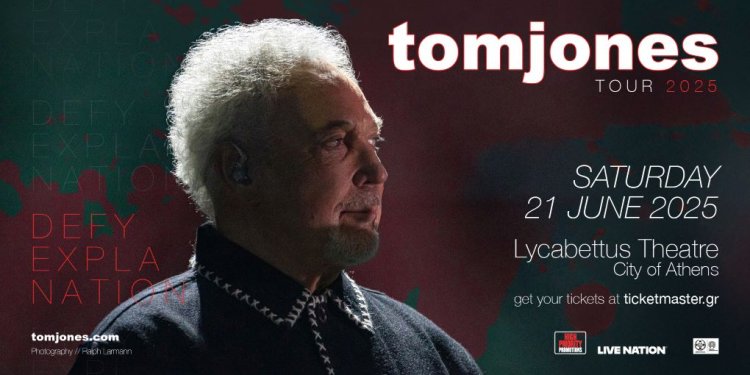 Ο Sir Tom Jones για πρώτη φορά στην Αθήνα και το Δημοτικό Θέατρο Λυκαβηττού