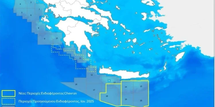 Πράσινο φως στην Chevron για έρευνες υδρογονανθράκων νότια της Κρήτης