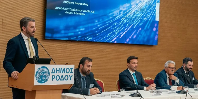 Υπογραφή Μνημονίου Συνεργασίας μεταξύ της ΔΑΕΜ Α.Ε. του Δήμου Αθηναίων και του Αναπτυξιακού Οργανισμού του Δήμου Ρόδου ΚΟΛΟΣΣΟΣ 2047 Α.Ε. Υπογραφή Μνημονίου Συνεργασίας μεταξύ της ΔΑΕΜ Α.Ε. του Δήμου Αθηναίων και του Αναπτυξιακού Οργανισμού του Δήμου Ρόδου ΚΟΛΟΣΣΟΣ 2047 Α.Ε.