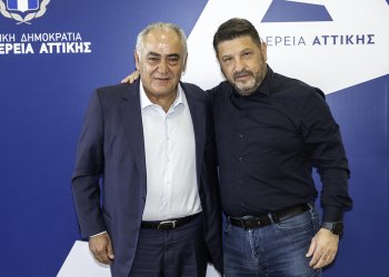 Θεσμικος ο Γιάννης Χατζηθεοδοσιου ενημέρωσε τον περιφερειάρχη Αττικής για τα 100 χρονια του επιμελητηρίου