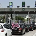 Πολύ πυκνή κίνηση οχημάτων στην Αθηνών – Κορίνθου στο ρεύμα εισόδου προς την πρωτεύουσα, από το ύψος της Κινέττας.