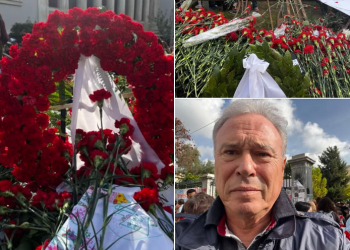 Ο Γιάννης Σγουρος διακριτικά στο πολυτεχνείο