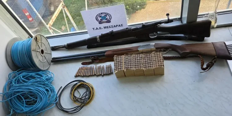 Βορίζια: Εντοπίστηκε βαρύς οπλισμός σε ποιμνιοστάσιο