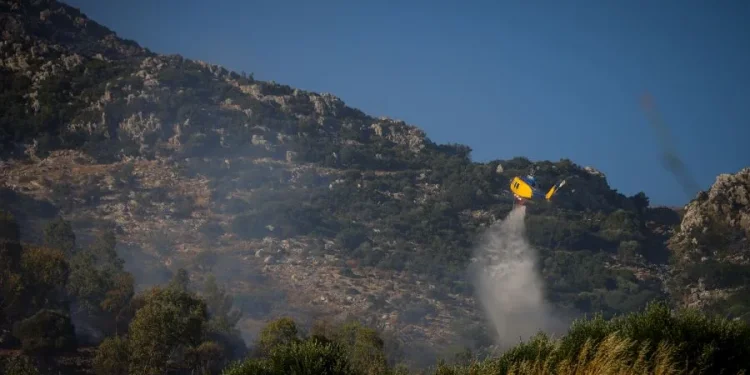 Πυρκαγιά σε αγροτοδασική έκταση στο Αδάμι Αργολίδας