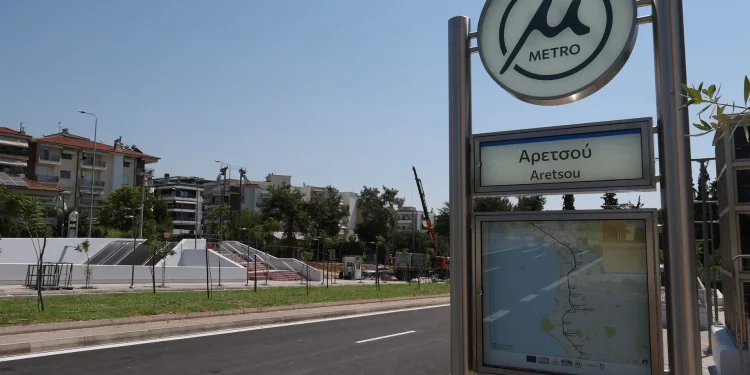 Θεσσαλονίκη: Βανδαλισμός στον νέο σταθμό «Αρετσού» του Μετρό
